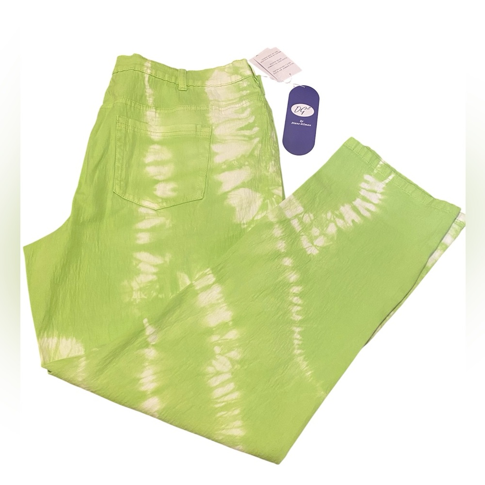 Diane Gilman Lime Tie-Dye Jeans
New
Size 18W